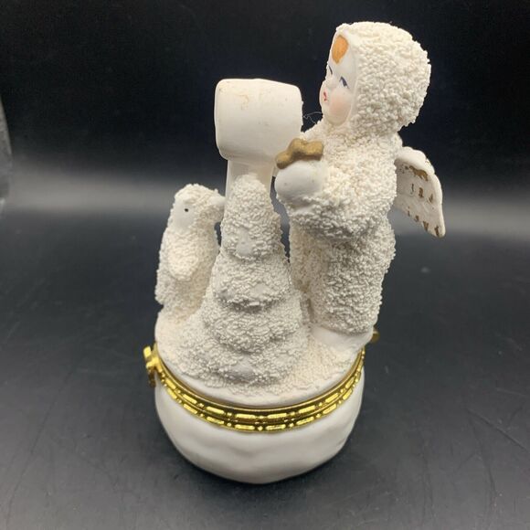 Snowbabies Angel Mail Tree Star Penguin Trinket box Dept 56 - Picture 2 of 7